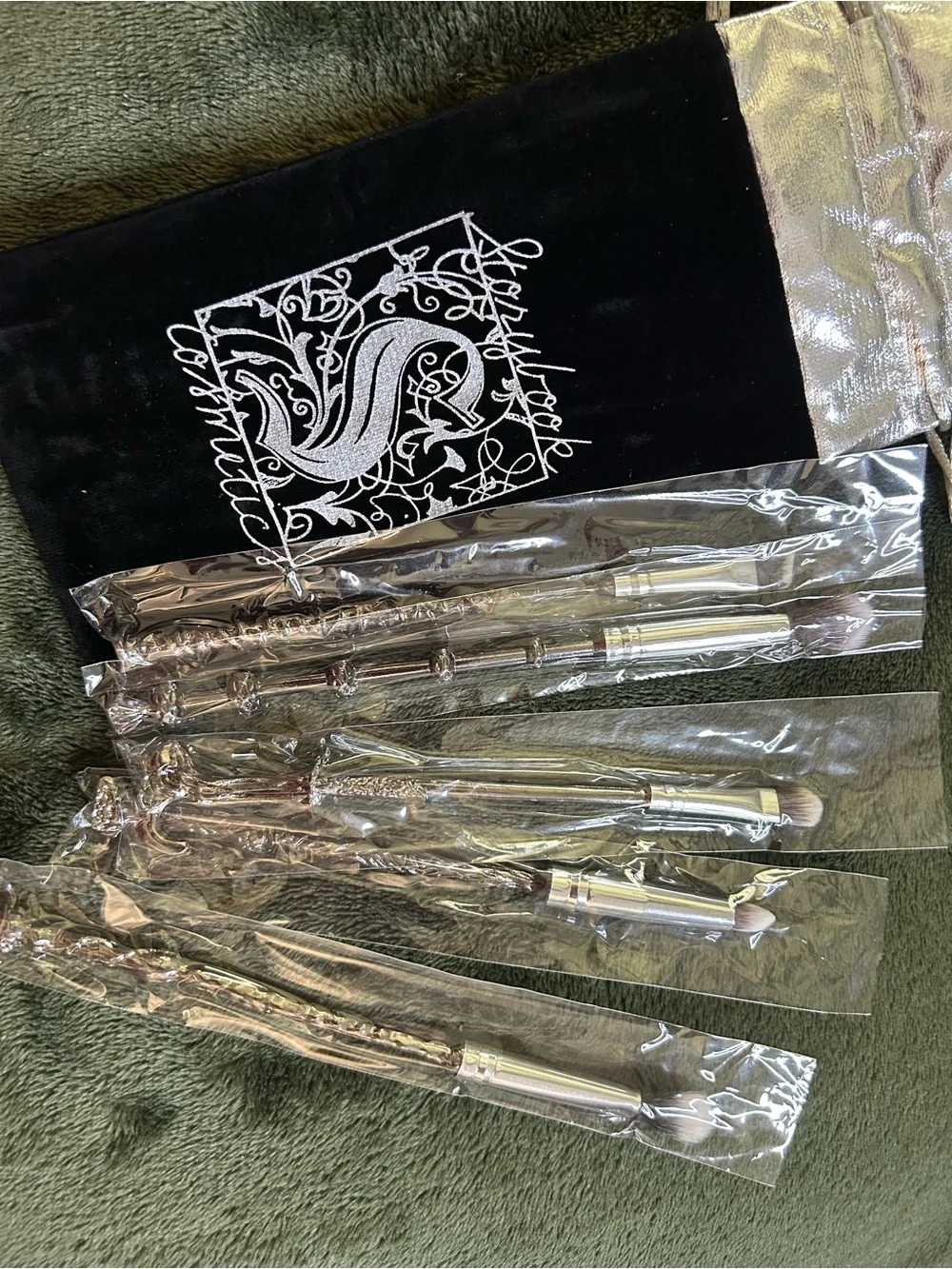 Set of 5 Decorative metal Harry Potter Storybook makeup brush